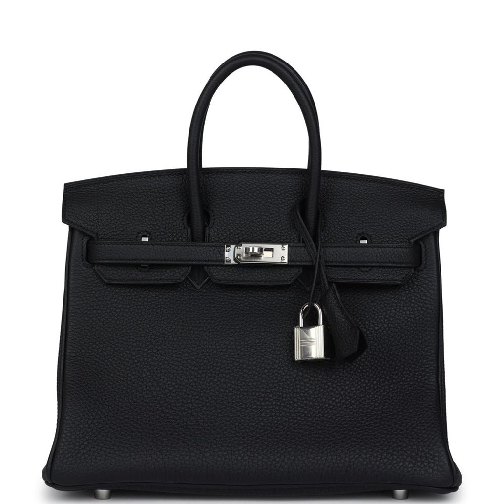 Hermes Birkin 25 Black Togo Palladium Hardware