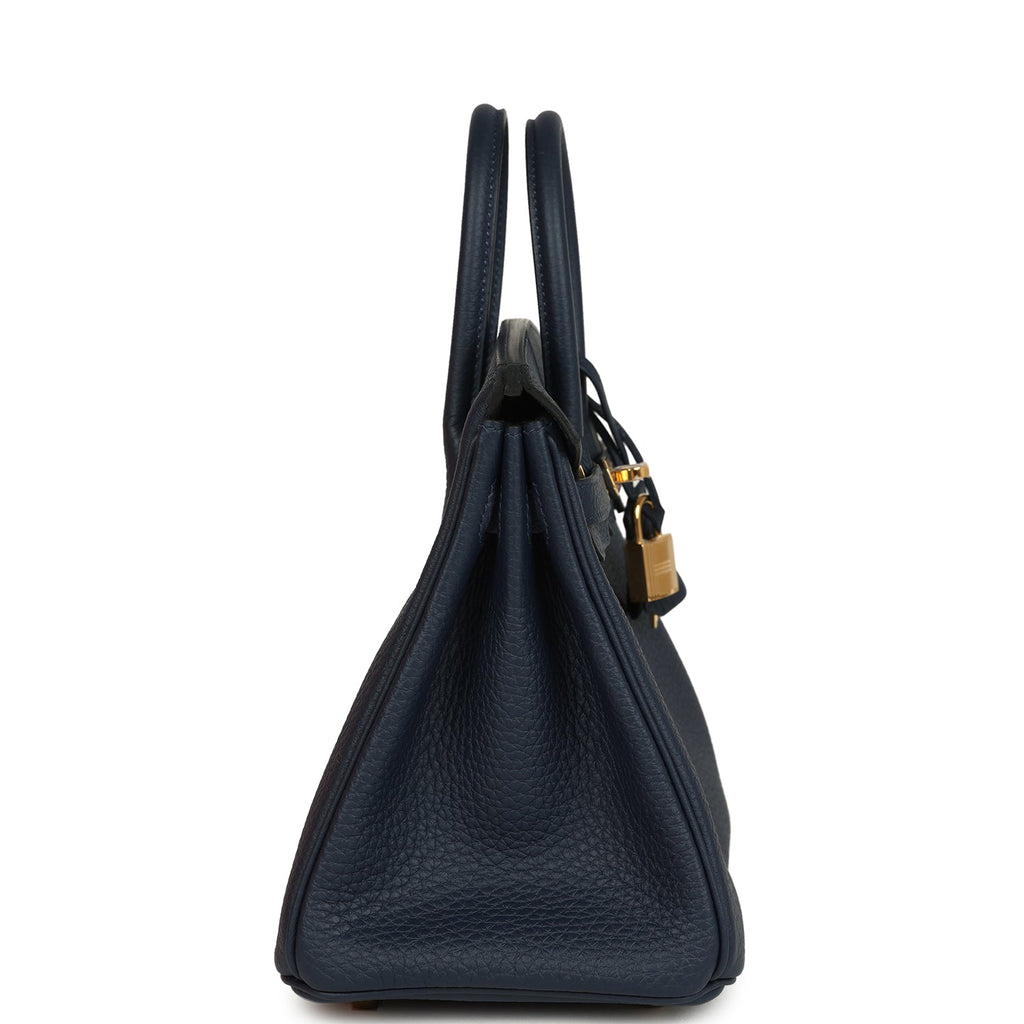 Hermes Birkin 25 Bleu Abysse Togo Gold Hardware