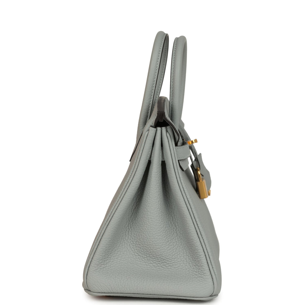 Hermes Birkin 25 Bleu Glacier Togo Gold Hardware