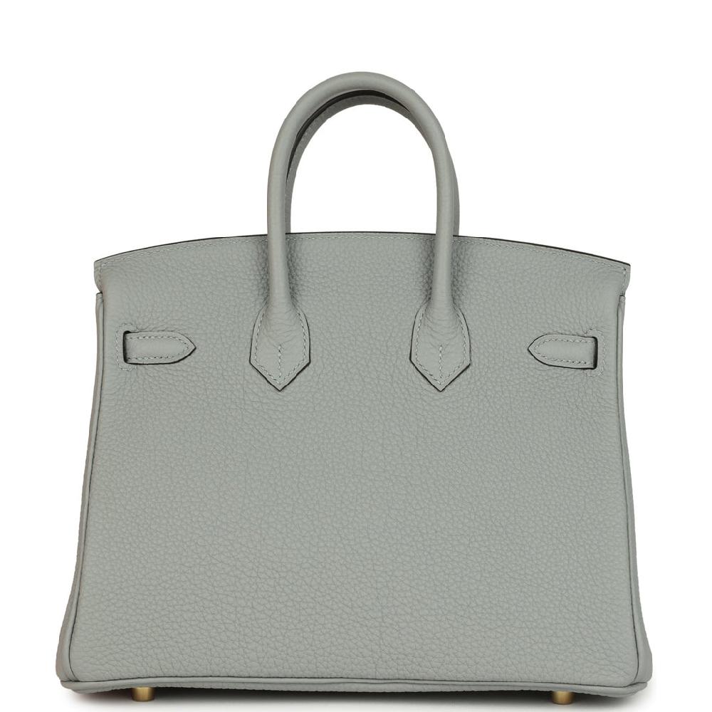 Hermes Birkin 25 Bleu Glacier Togo Gold Hardware