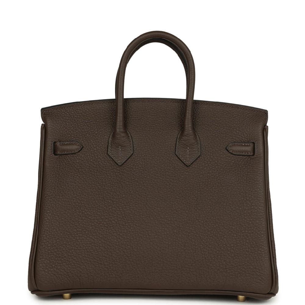 Hermes Birkin 25 Ebene Togo Gold Hardware