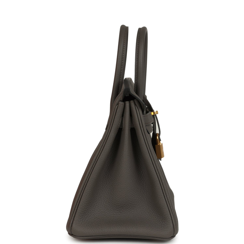 Hermes Birkin 25 Etain Togo Gold Hardware