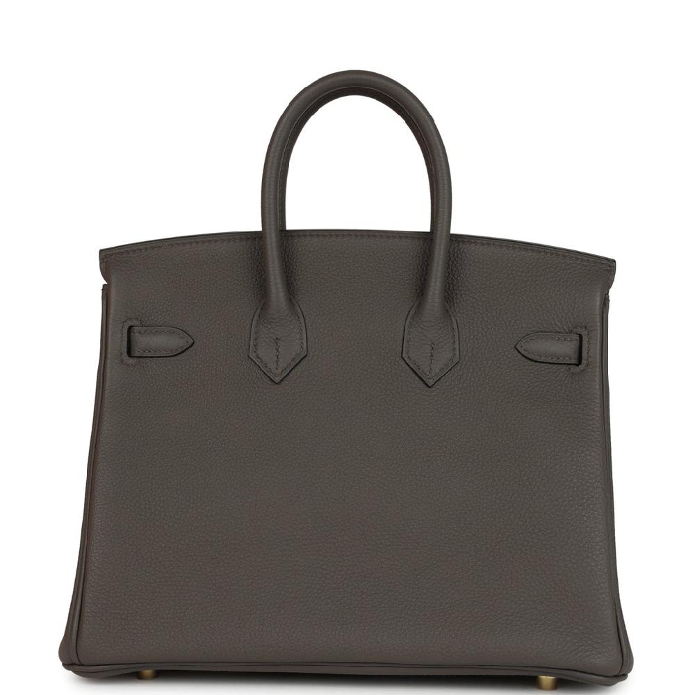 Hermes Birkin 25 Etain Togo Gold Hardware
