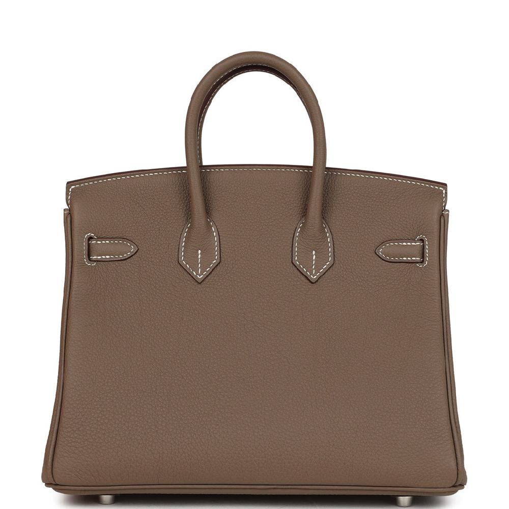 Hermes Birkin 25 Etoupe Togo Palladium Hardware