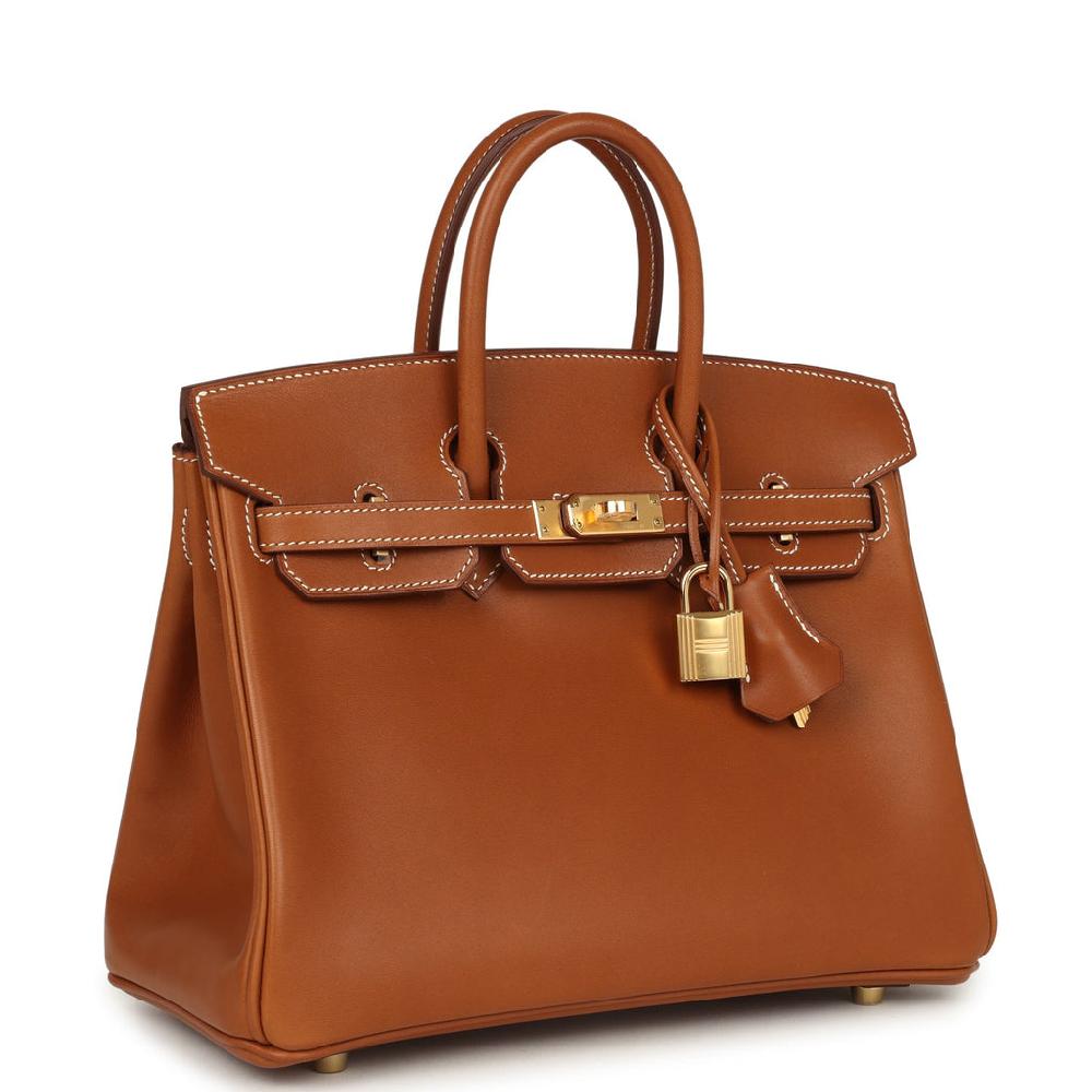 Hermes Birkin 25 Fauve Barenia Gold Hardware