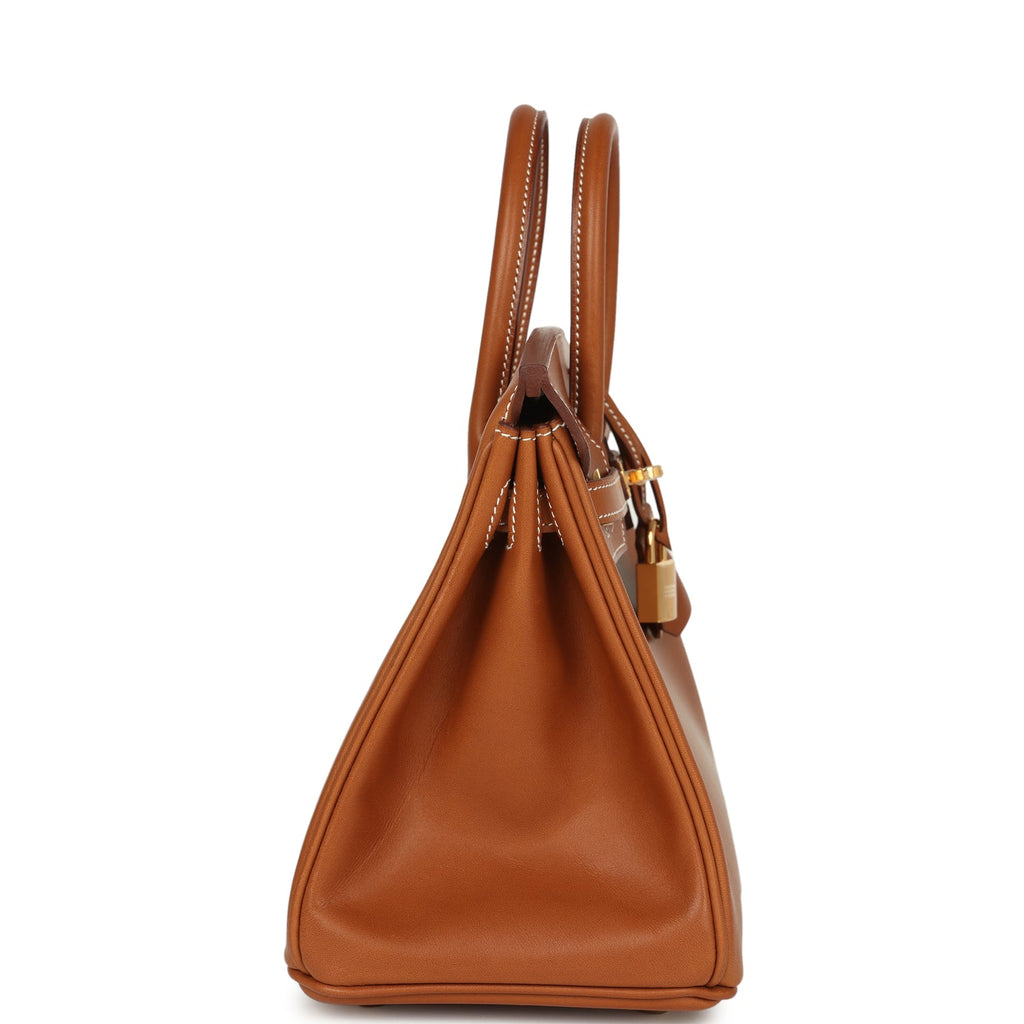 Hermes Birkin 25 Fauve Barenia Gold Hardware