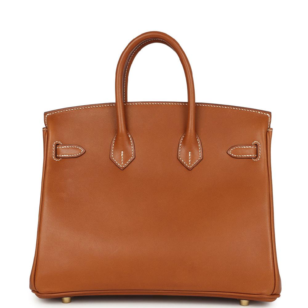 Hermes Birkin 25 Fauve Barenia Gold Hardware