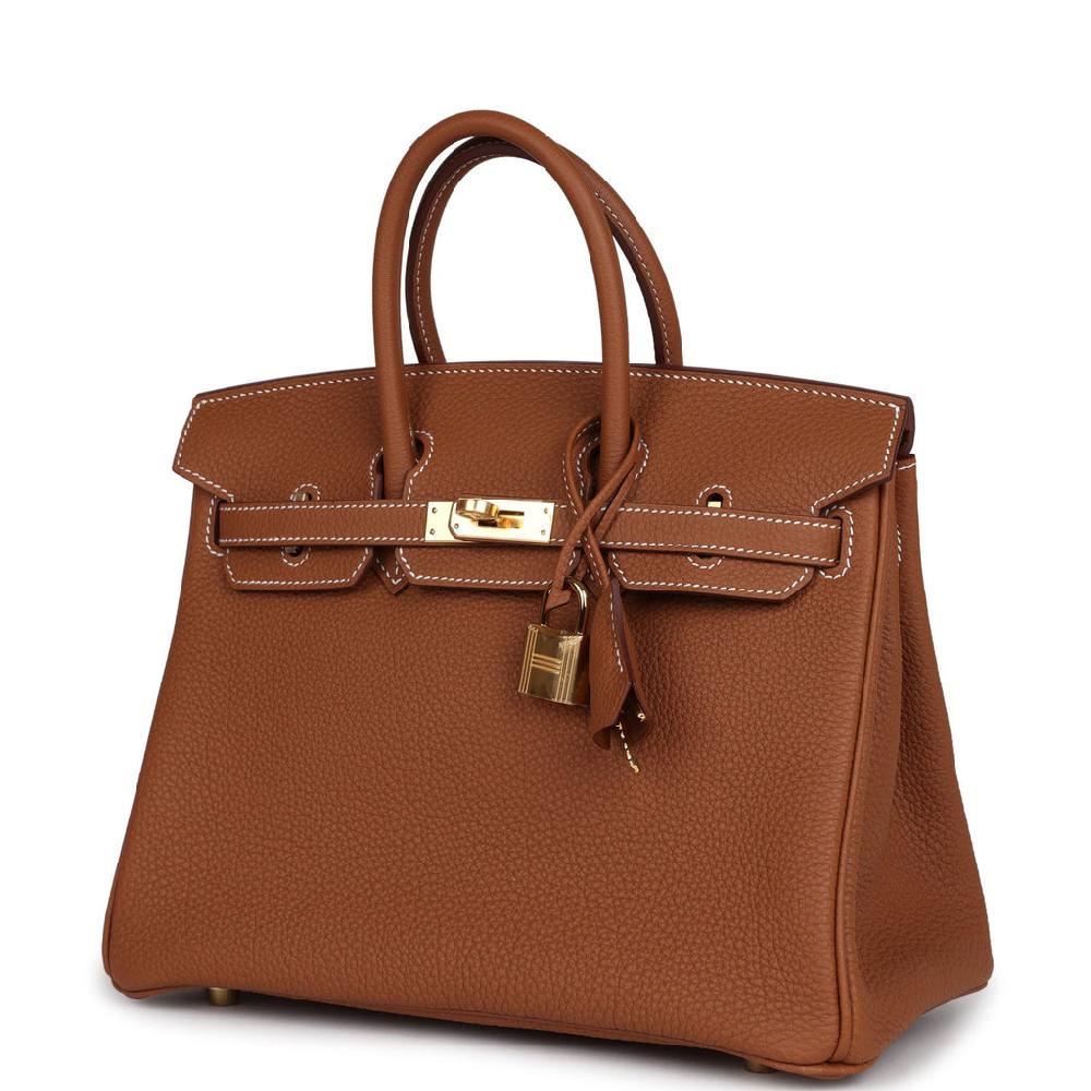 Hermes Birkin 25 Gold Togo Gold Hardware