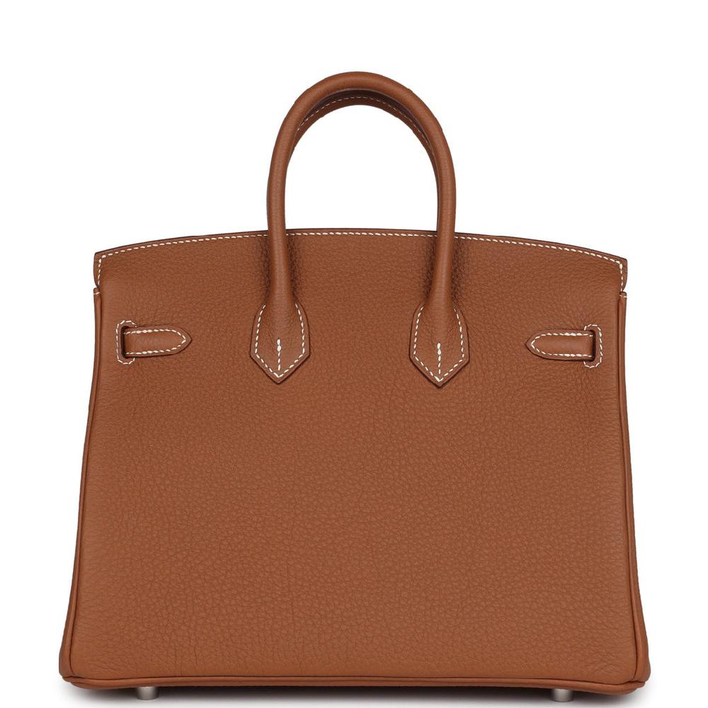Hermes Birkin 25 Gold Togo Palladium Hardware