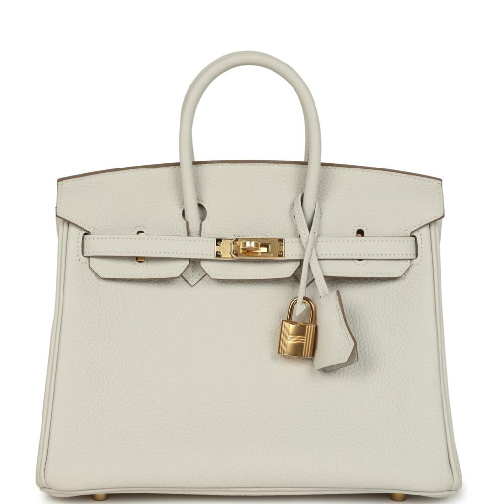 Hermes Birkin 25 Gris Pale Togo Gold Hardware