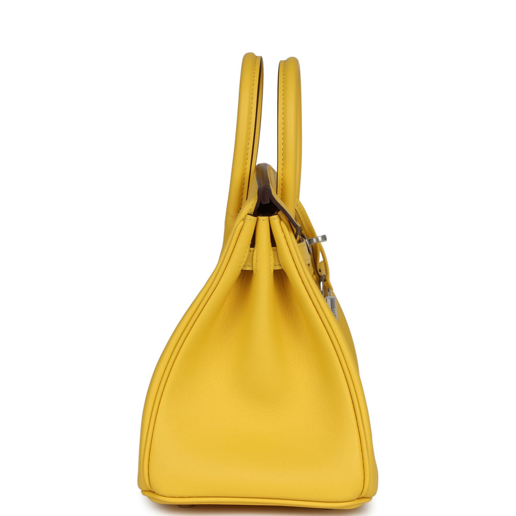 Hermes Birkin 25 Jaune De Naples Swift Palladium Hardware