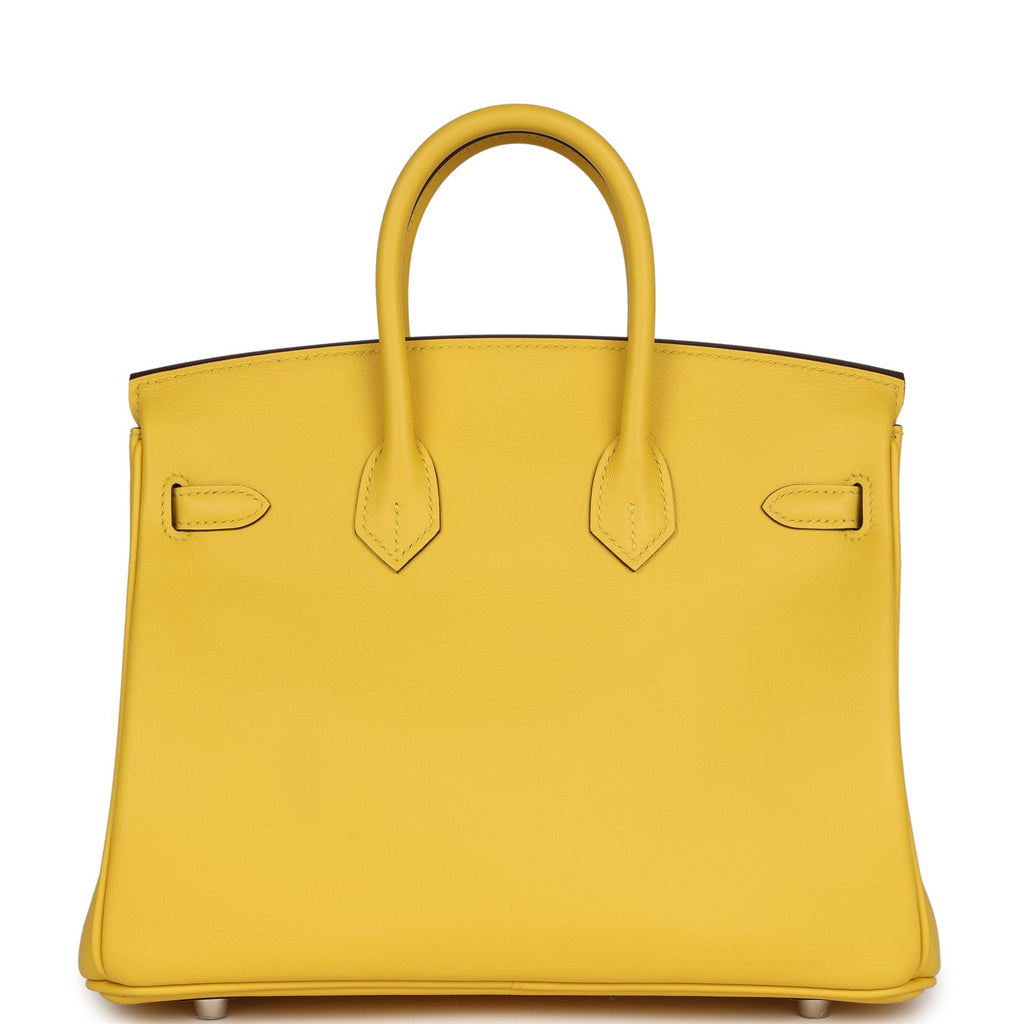 Hermes Birkin 25 Jaune De Naples Swift Palladium Hardware