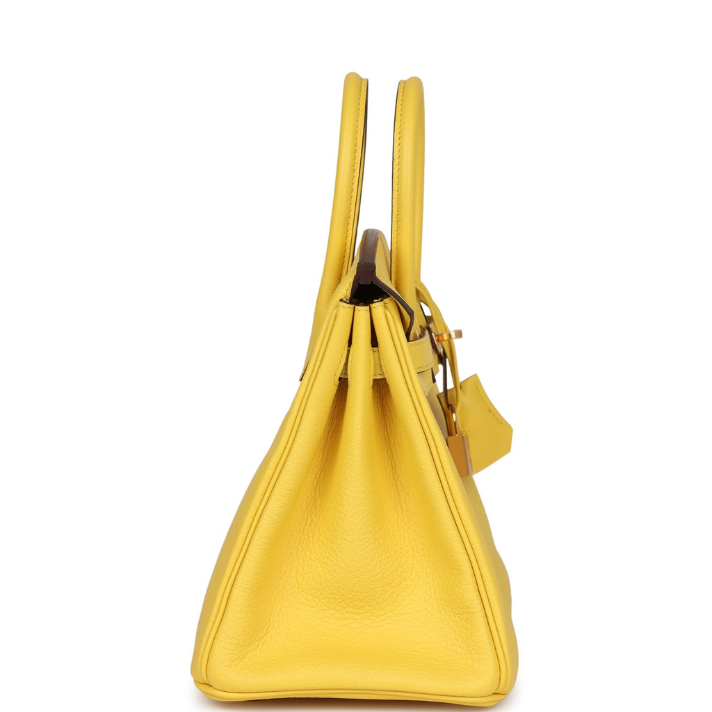 Hermes Birkin 25 Jaune De Naples Togo Gold Hardware