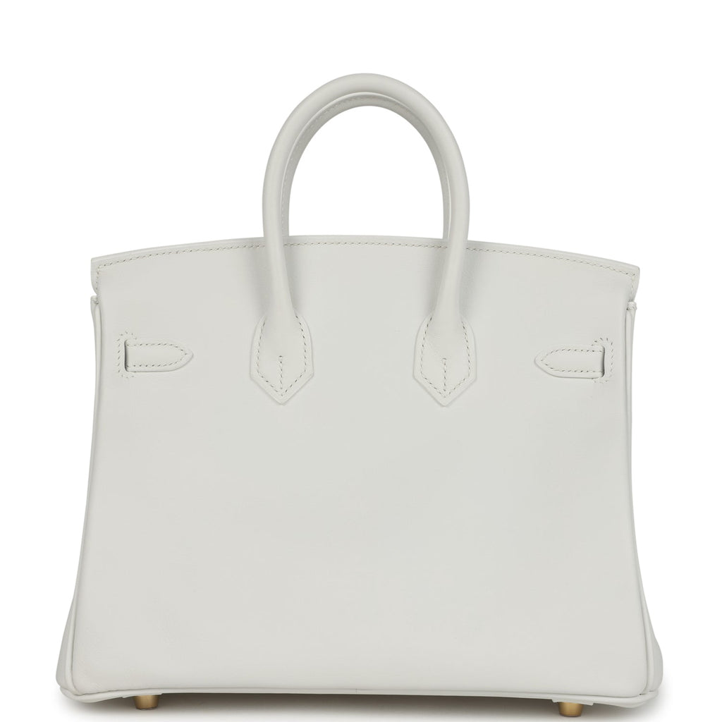 Hermes Birkin 25 New White Swift Gold Hardware