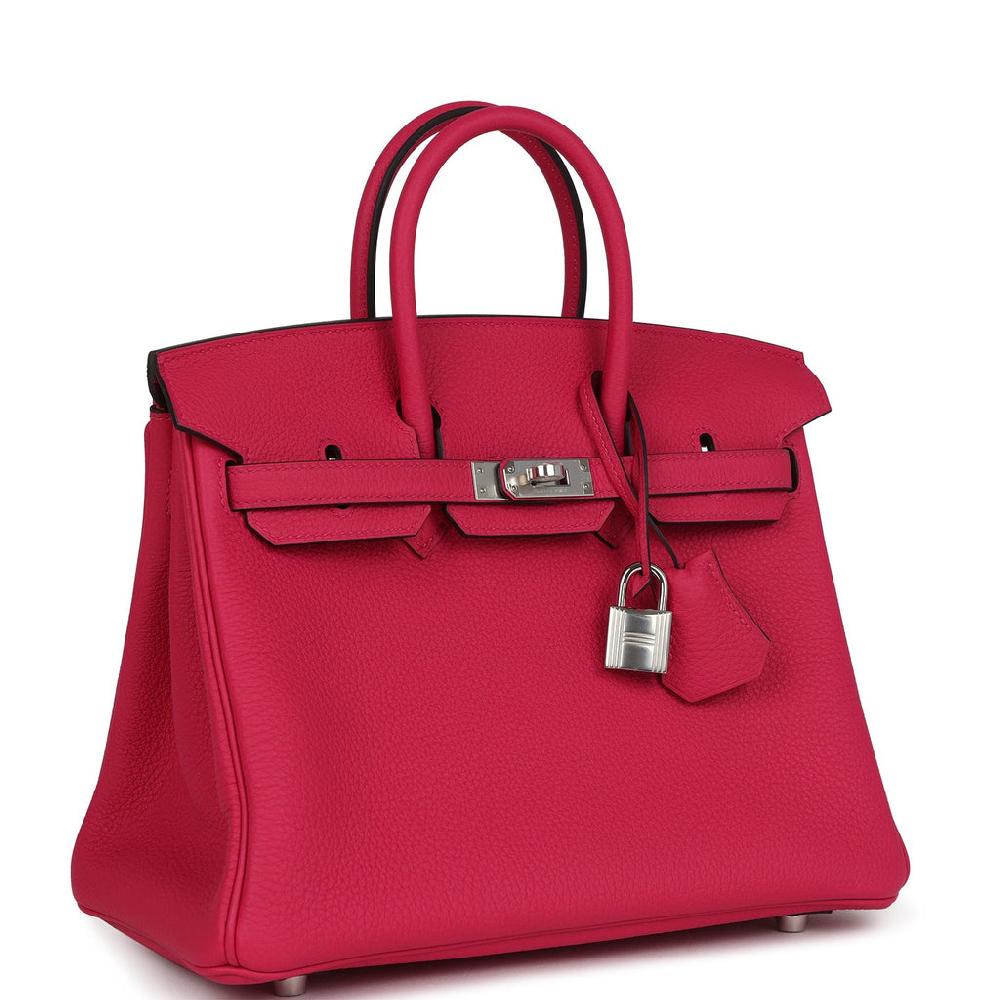 Hermes Birkin 25 Rose Mexico Togo Palladium Hardware