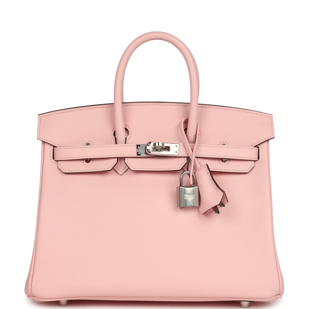 Hermes Birkin 25 Rose Sakura Swift Palladium Hardware