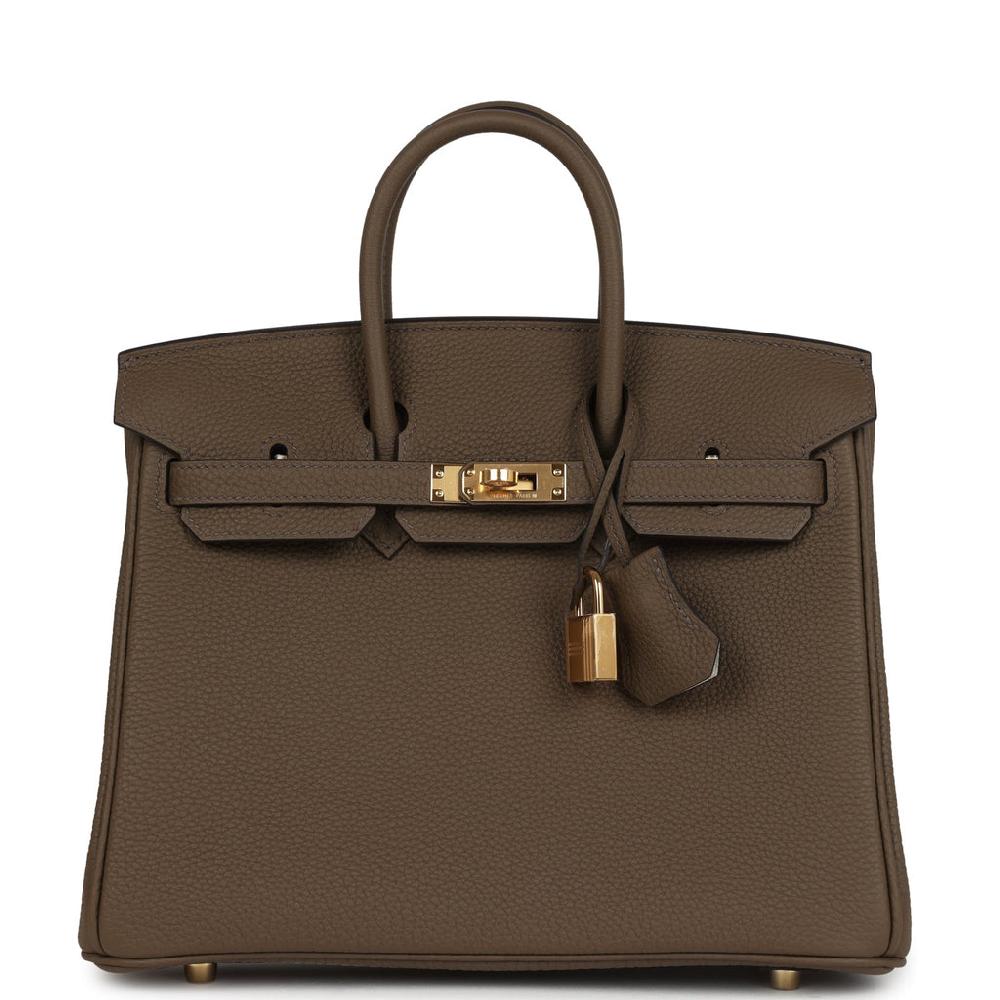 Hermes Birkin 25 Toundra Verso Togo Gold Hardware