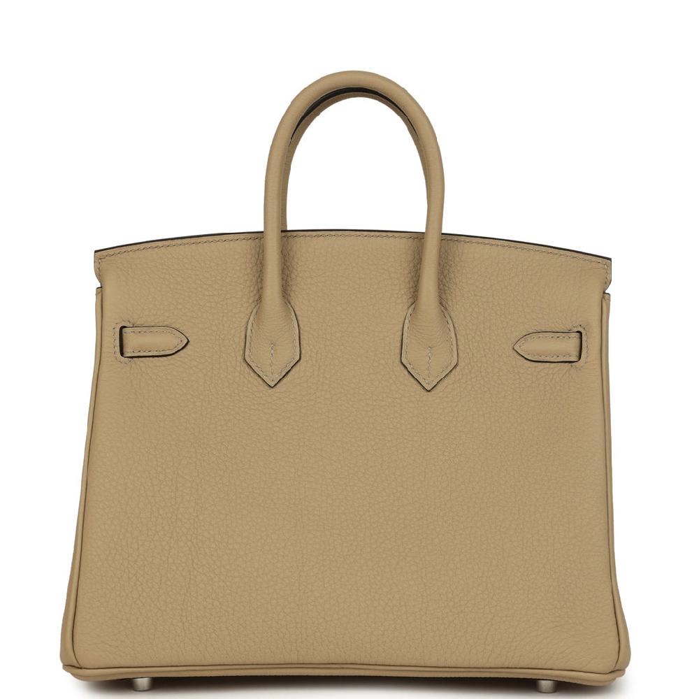 Hermes Birkin 25 Trench Togo Palladium Hardware