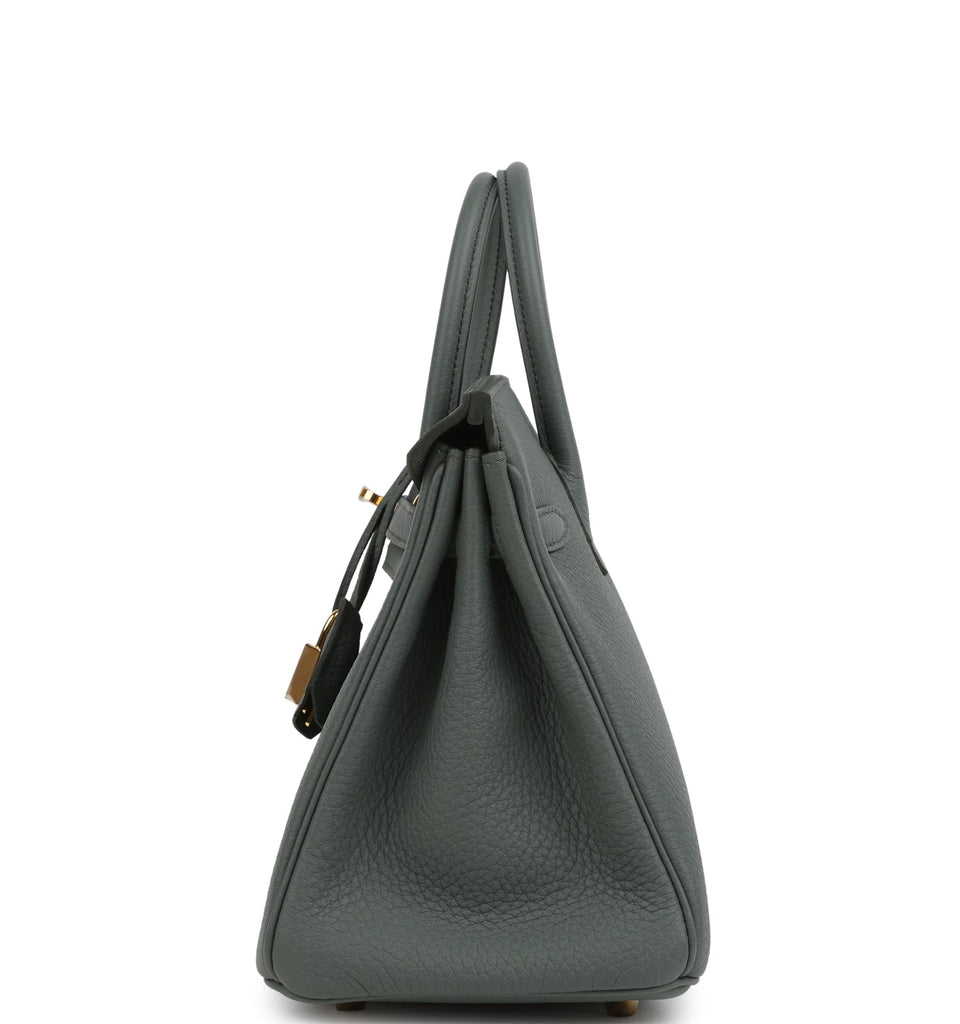 Hermes Birkin 25 Vert Amande Togo Gold Hardware