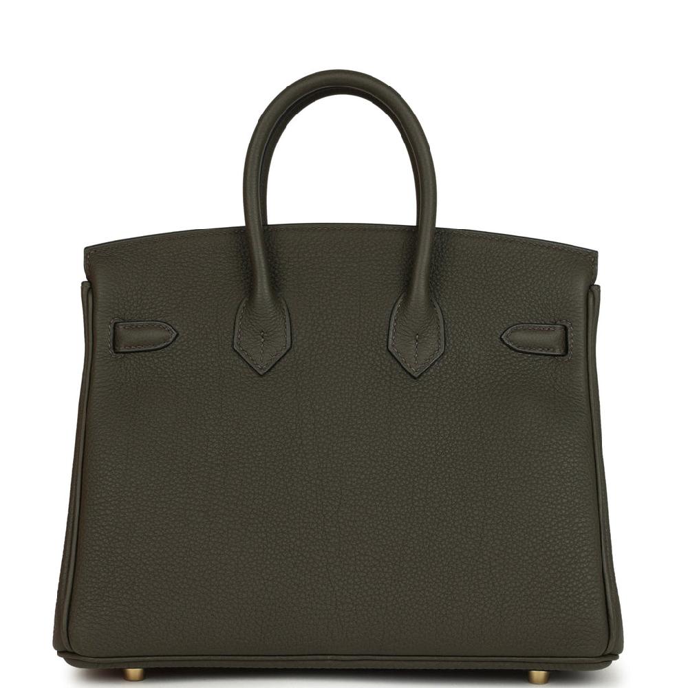 Hermes Birkin 25 Vert De Gris Togo Gold Hardware