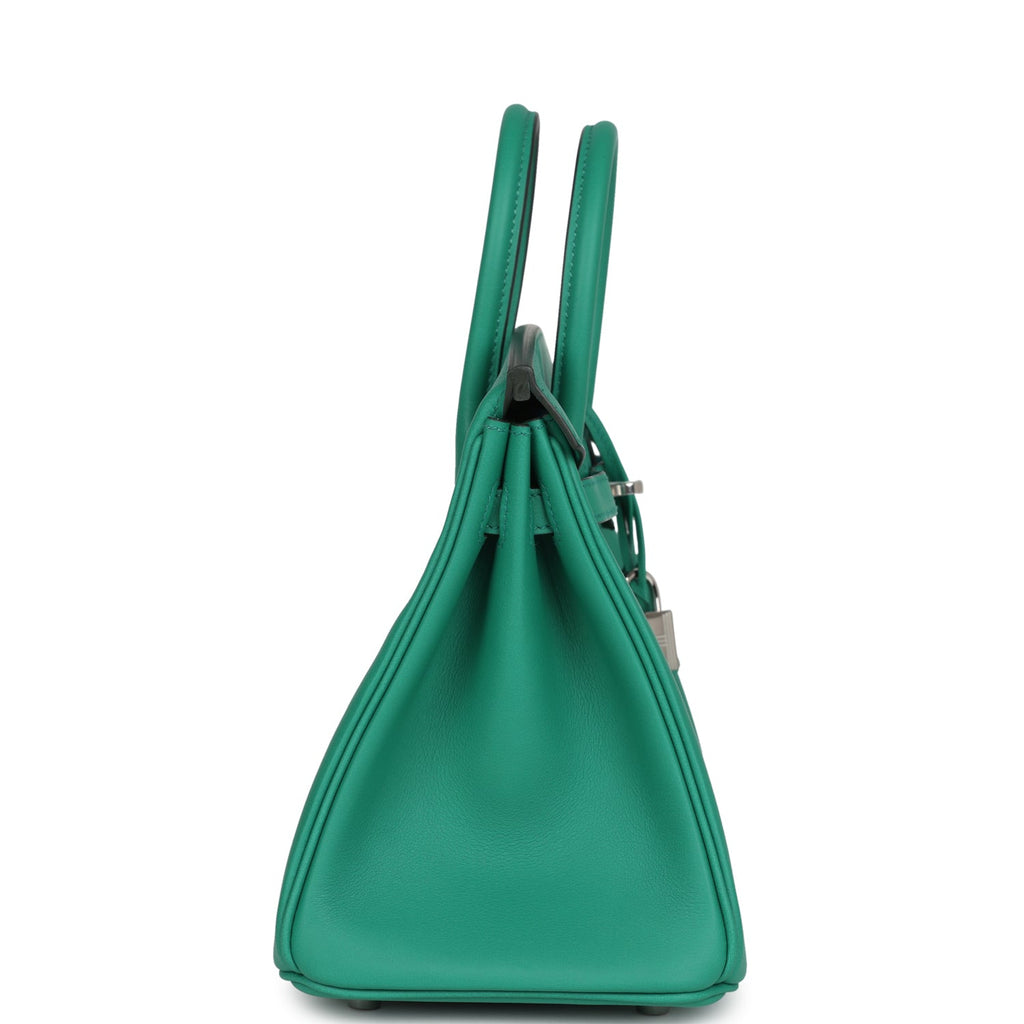 Hermes Birkin 25 Vert Vertigo Verso Swift Palladium Hardware