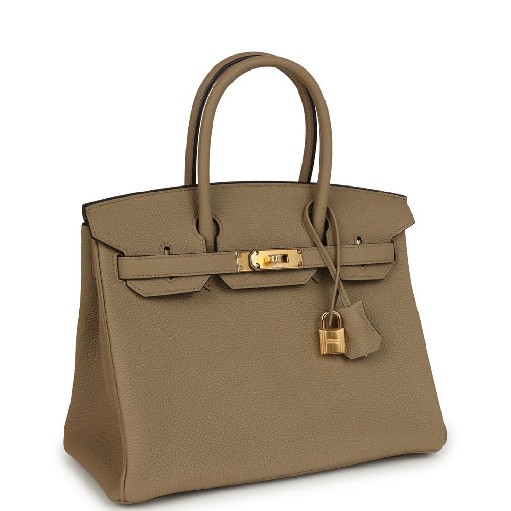 Hermes Birkin 30 Beige Marfa Togo Gold Hardware