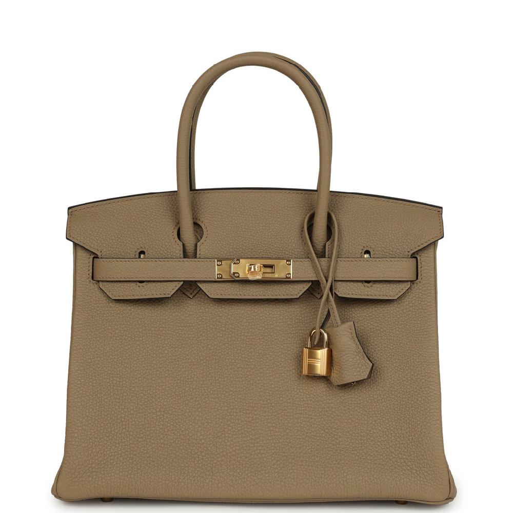 Hermes Birkin 30 Beige Marfa Togo Gold Hardware