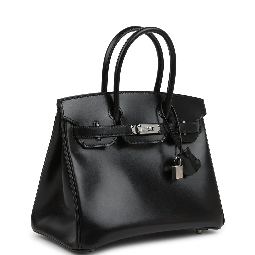 Hermes Birkin 30 Black Box Palladium Hardware