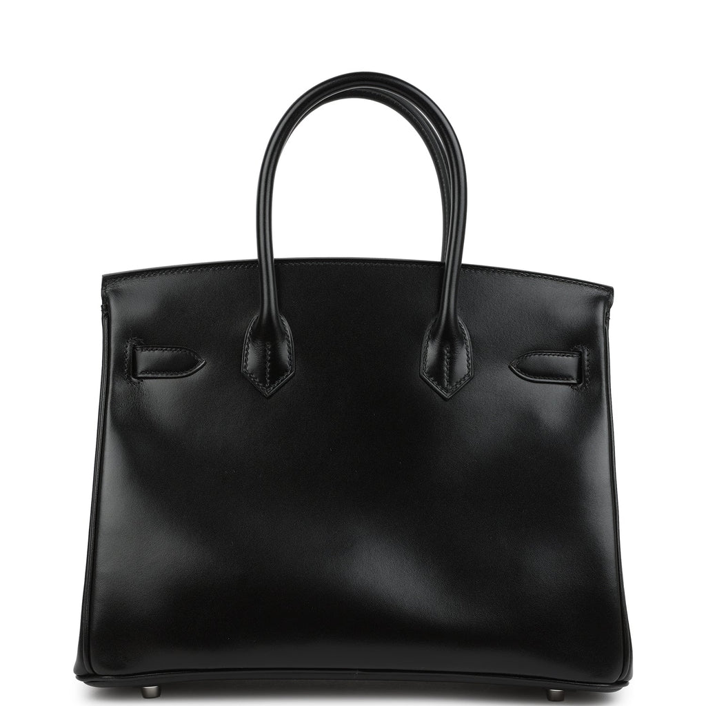 Hermes Birkin 30 Black Box Palladium Hardware