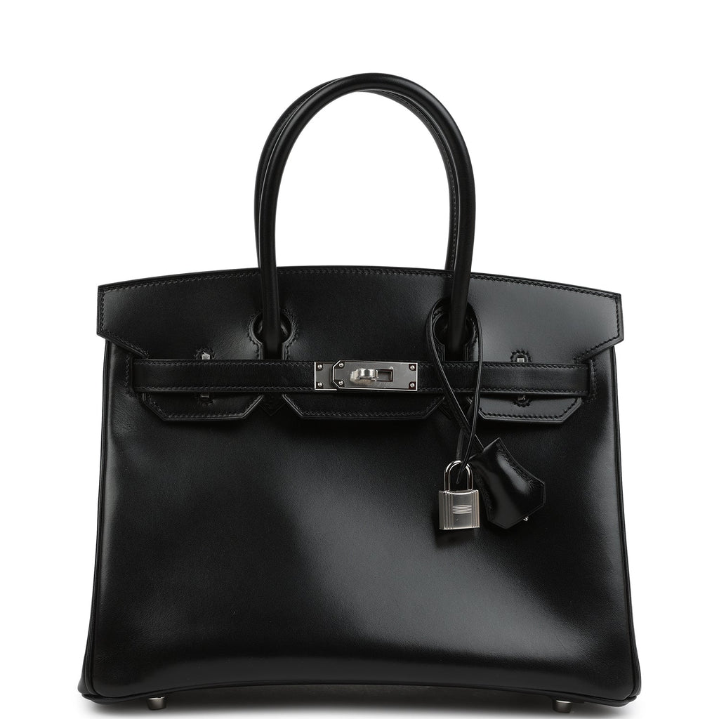 Hermes Birkin 30 Black Box Palladium Hardware