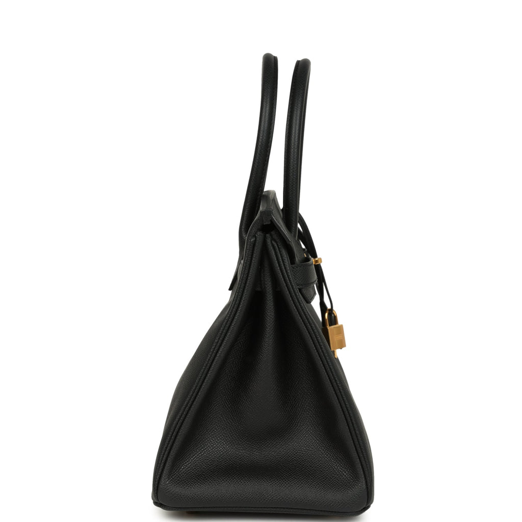 Hermes Birkin 30 Black Epsom Gold Hardware