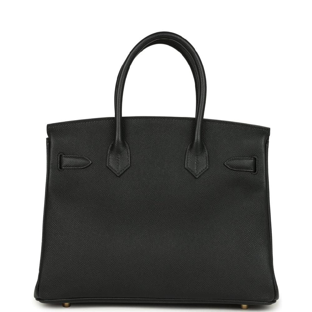 Hermes Birkin 30 Black Epsom Gold Hardware
