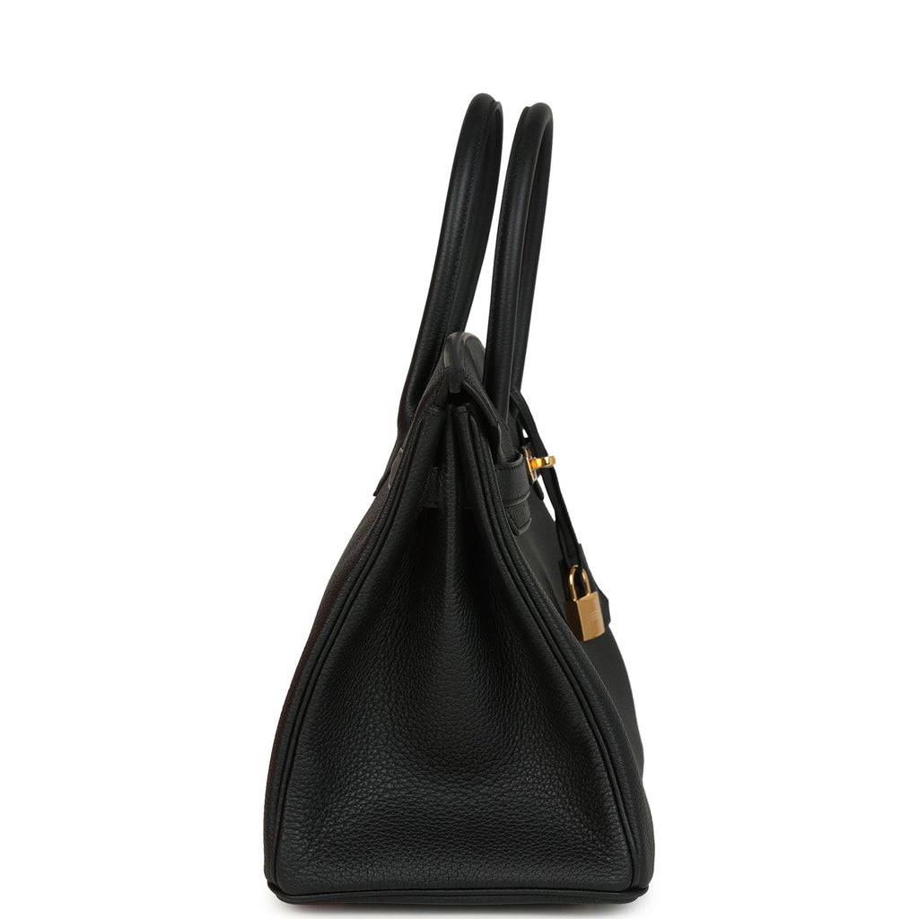 Hermes Birkin 30 Black Togo Gold Hardware