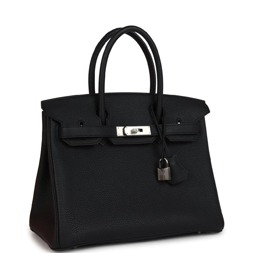 Hermes Birkin 30 Black Togo Palladium Hardware