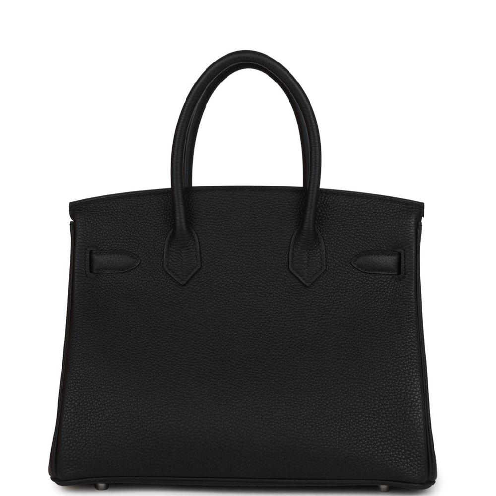 Hermes Birkin 30 Black Togo Palladium Hardware