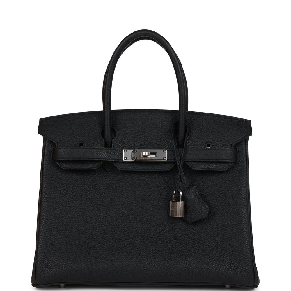 Hermes Birkin 30 Black Togo Palladium Hardware