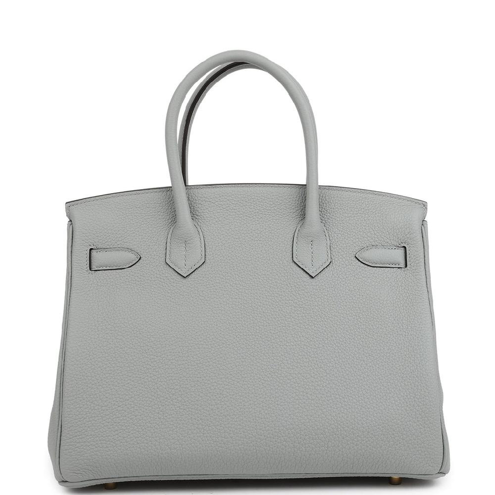 Hermes Birkin 30 Bleu Glacier Togo Gold Hardware