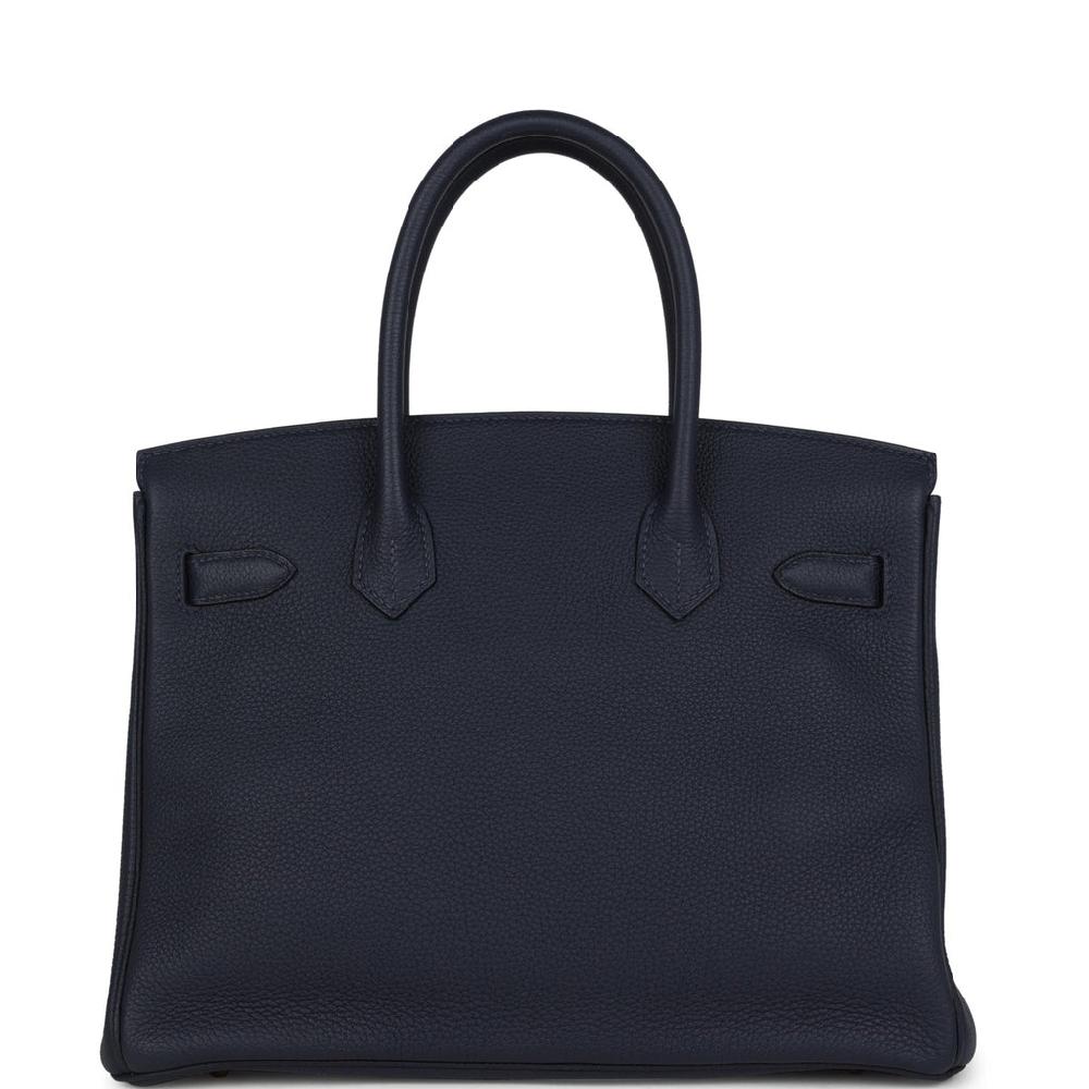 Hermes Birkin 30 Bleu Nuit Togo Rose Gold Hardware