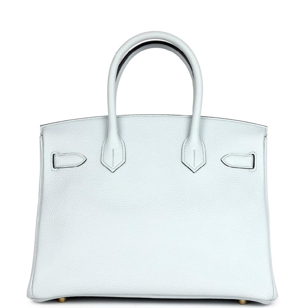 Hermes Birkin 30 Bleu Pale Togo Gold Hardware