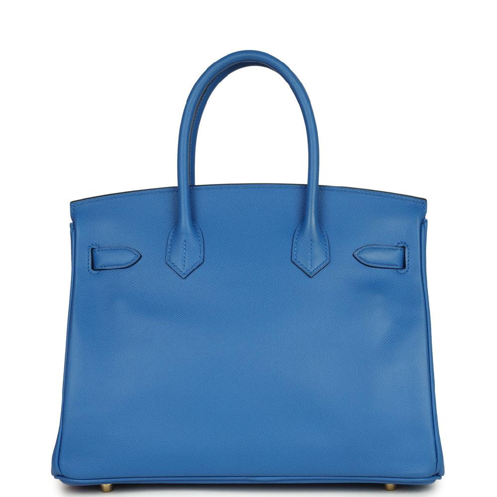 Hermes Birkin 30 Bleu Zellige Epsom Gold Hardware