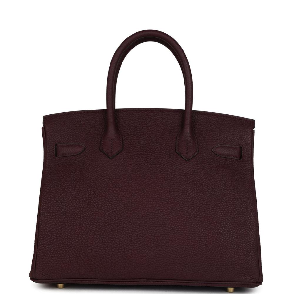 Hermes Birkin 30 Bordeaux Togo Gold Hardware