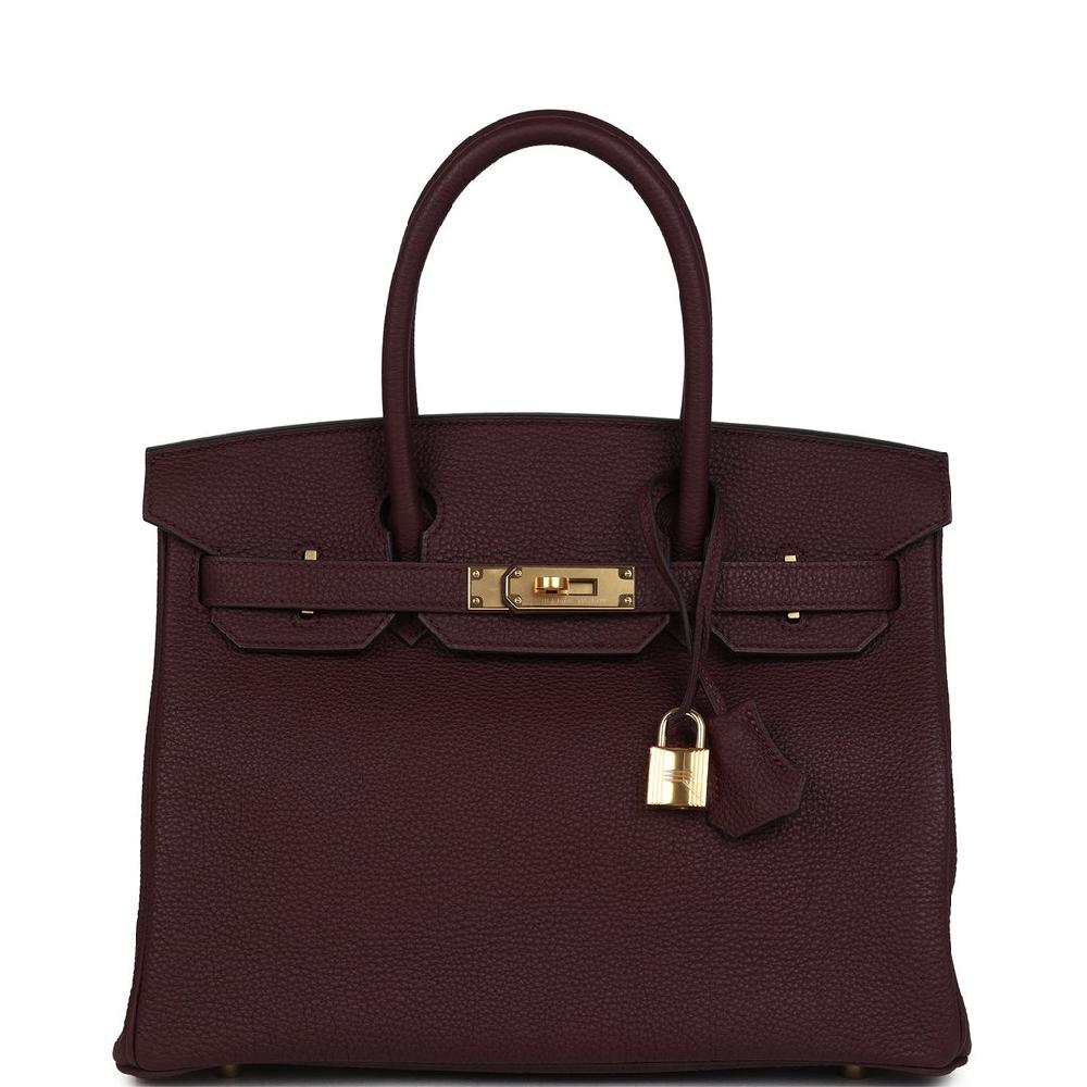 Hermes Birkin 30 Bordeaux Togo Gold Hardware