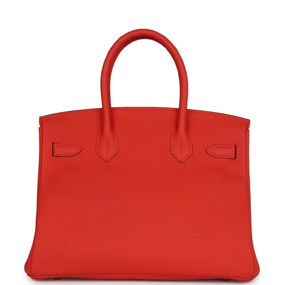 Hermes Birkin 30 Capucine Togo Gold Hardware