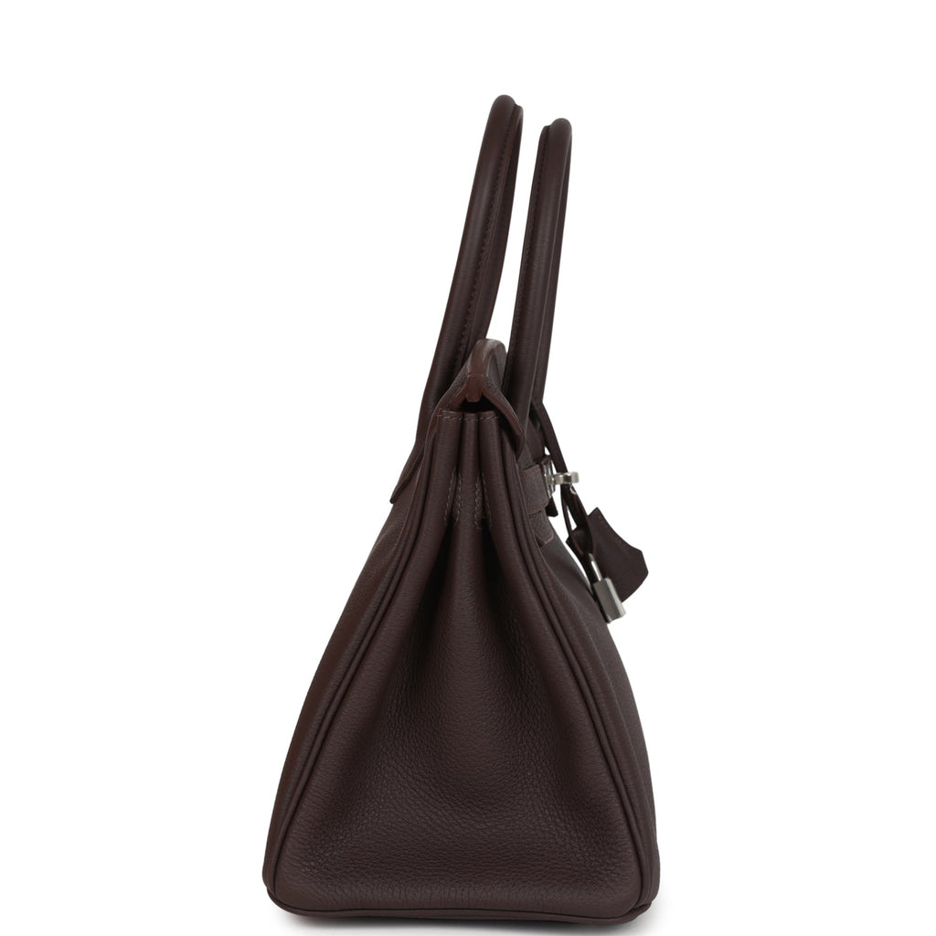 Hermes Birkin 30 Chocolate Togo Palladium Hardware