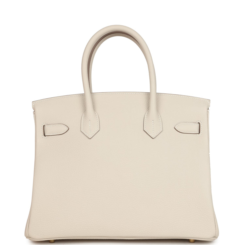 Hermes Birkin 30 Craie Togo Gold Hardware