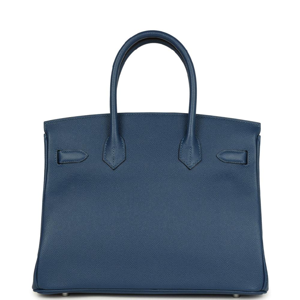 Hermes Birkin 30 Deep Bleu Epsom Palladium Hardware
