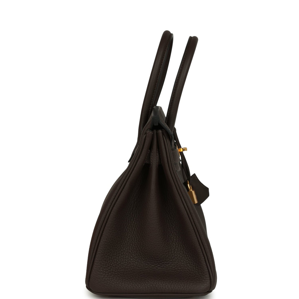 Hermes Birkin 30 Ebene Togo Gold Hardware