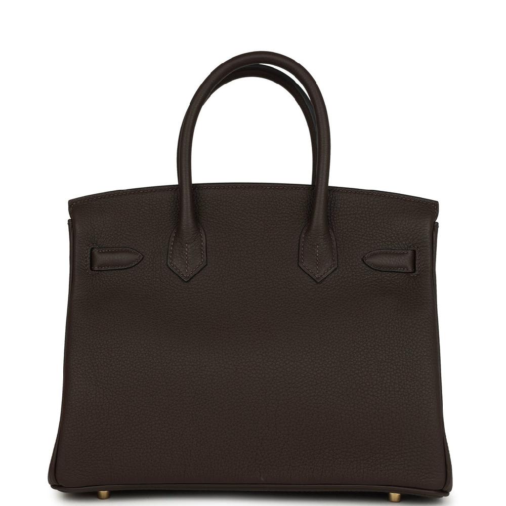 Hermes Birkin 30 Ebene Togo Gold Hardware
