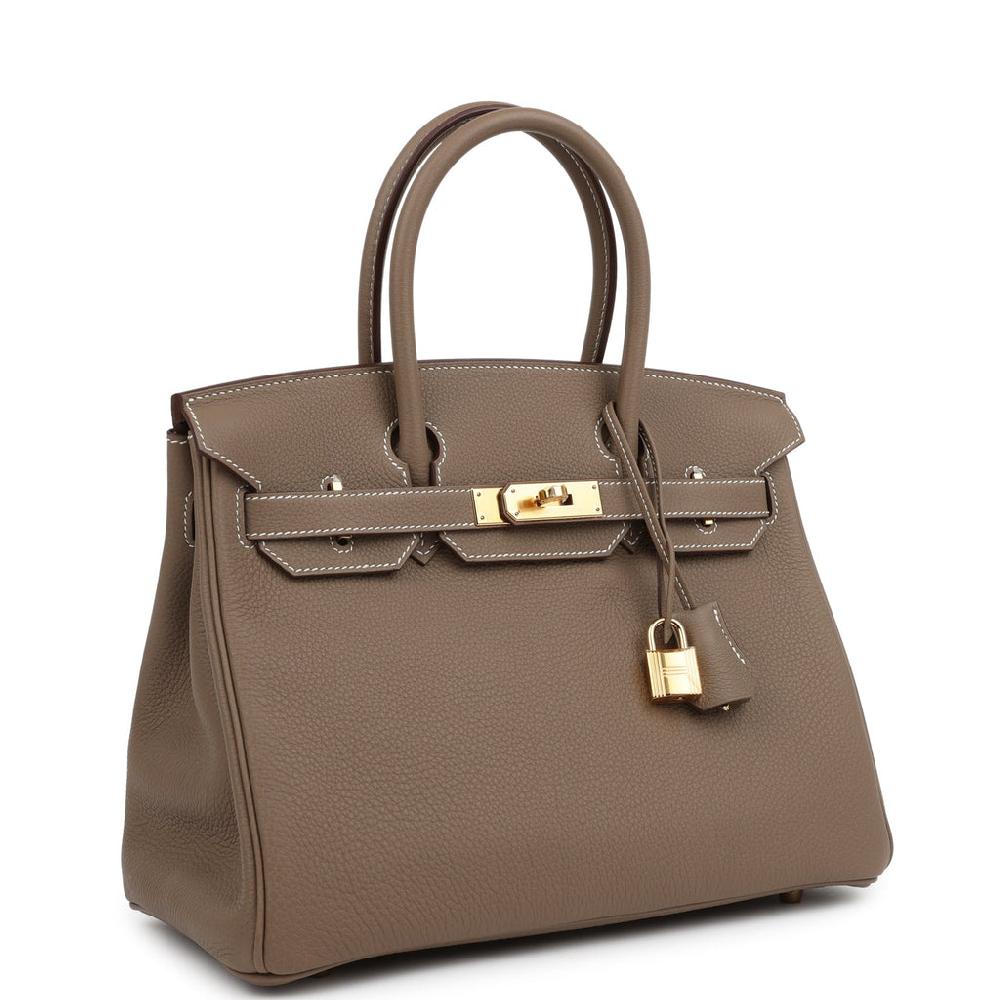 Hermes Birkin 30 Etoupe Togo Gold Hardware