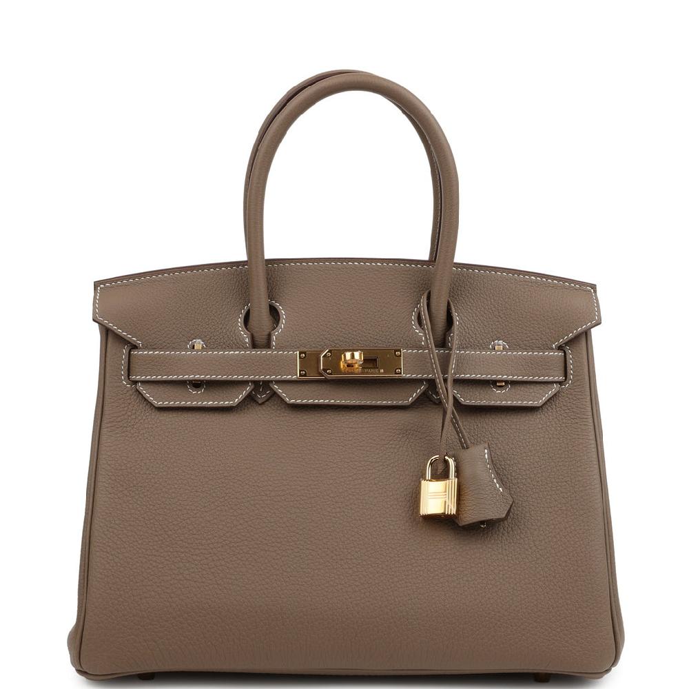 Hermes Birkin 30 Etoupe Togo Gold Hardware